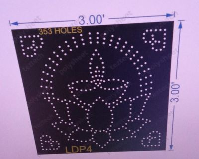 LDP4 LOTUS WITH DIPAK 3X3 FEET 353 HOLES