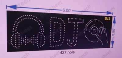 DJ1-DJ 2X5 FEET 427 HOLES