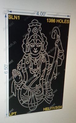 SLN1 SHREE LAKSHMI NARSIMHAR 4X6.5FEET 1386 HOLES