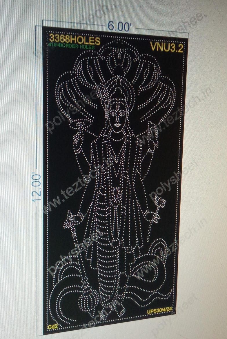 VNU3.2 VISHNU BHAGWAN 12X6 FEET 3368 HOLES