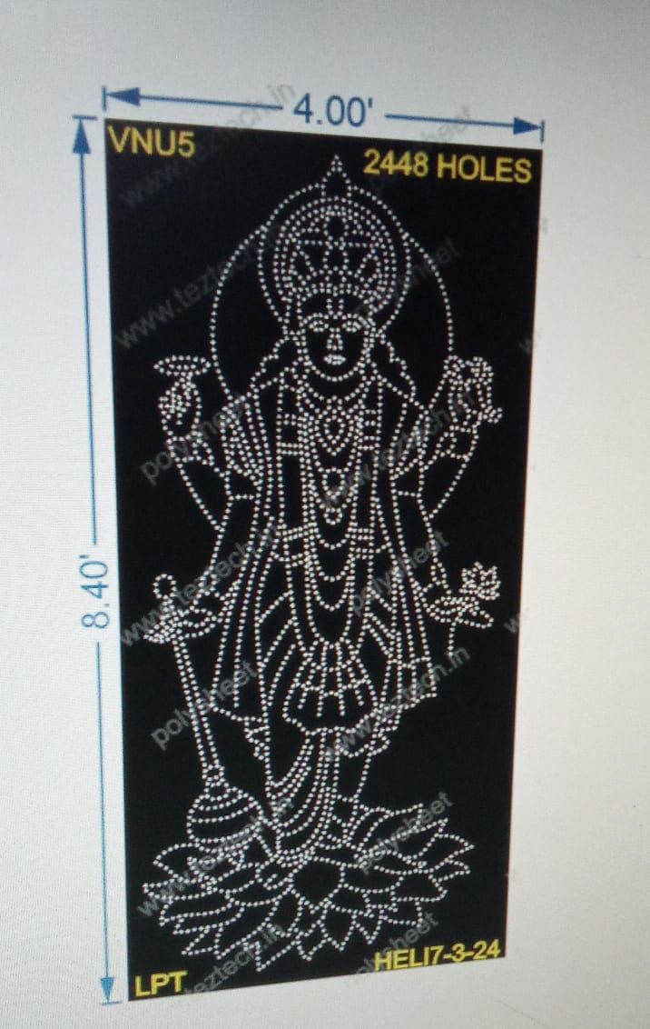 VNU5 VISHNU BHAGWAN 8.4X4 FEET 2448 HOLES