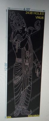 VNU6 VISHNU BHAGWAN 12X4 FEET 2438 HOLES