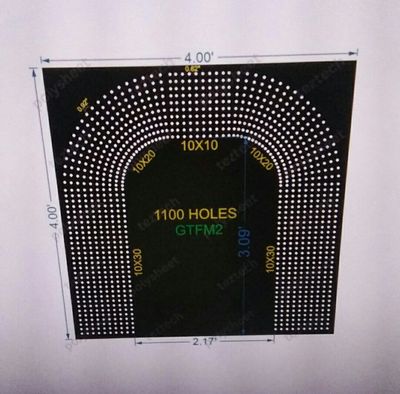 GTFM2  GATE FOR MURTI  4X4 FEET 1100 HOLES 10 LED PER LINE
