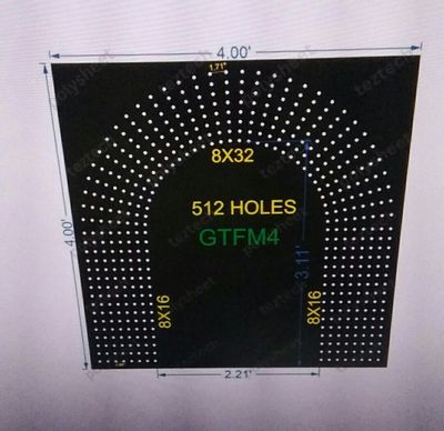 GTFM4  GATE FOR MURTI  4X4 FEET 512 HOLES  8 LED PER LINE