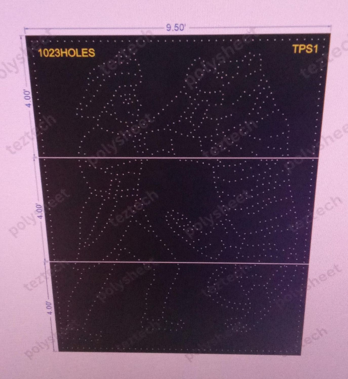 TPS1 TIPU SULTAN 12X9.5 FEET 1023 HOLES