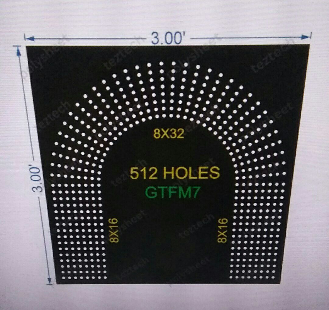 GTFM7  GATE FOR MURTI  3X3 FEET 512 HOLES  8 LED PER LINE