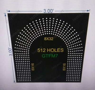 GTFM7  GATE FOR MURTI  3X3 FEET 512 HOLES  8 LED PER LINE