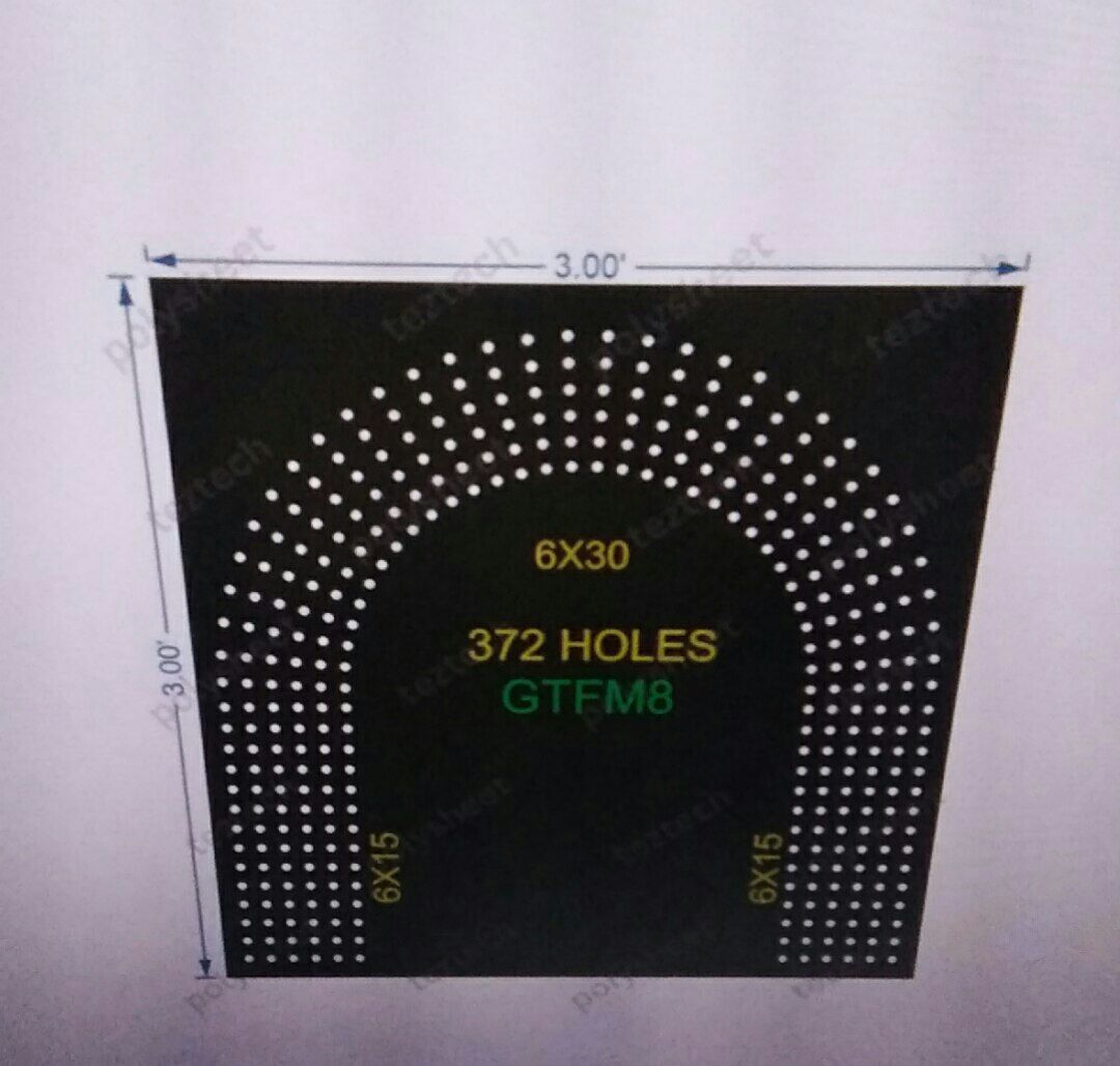GTFM8  GATE FOR MURTI  3X3 FEET 372 HOLES 6 LED PER LINE