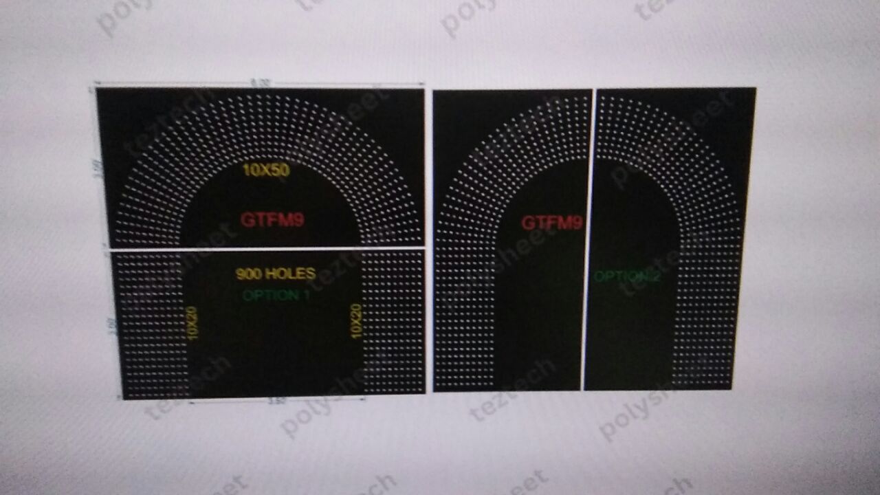 GTFM9  GATE FOR MURTI  6X6 FEET 900 HOLES 10 LED PER LINE
