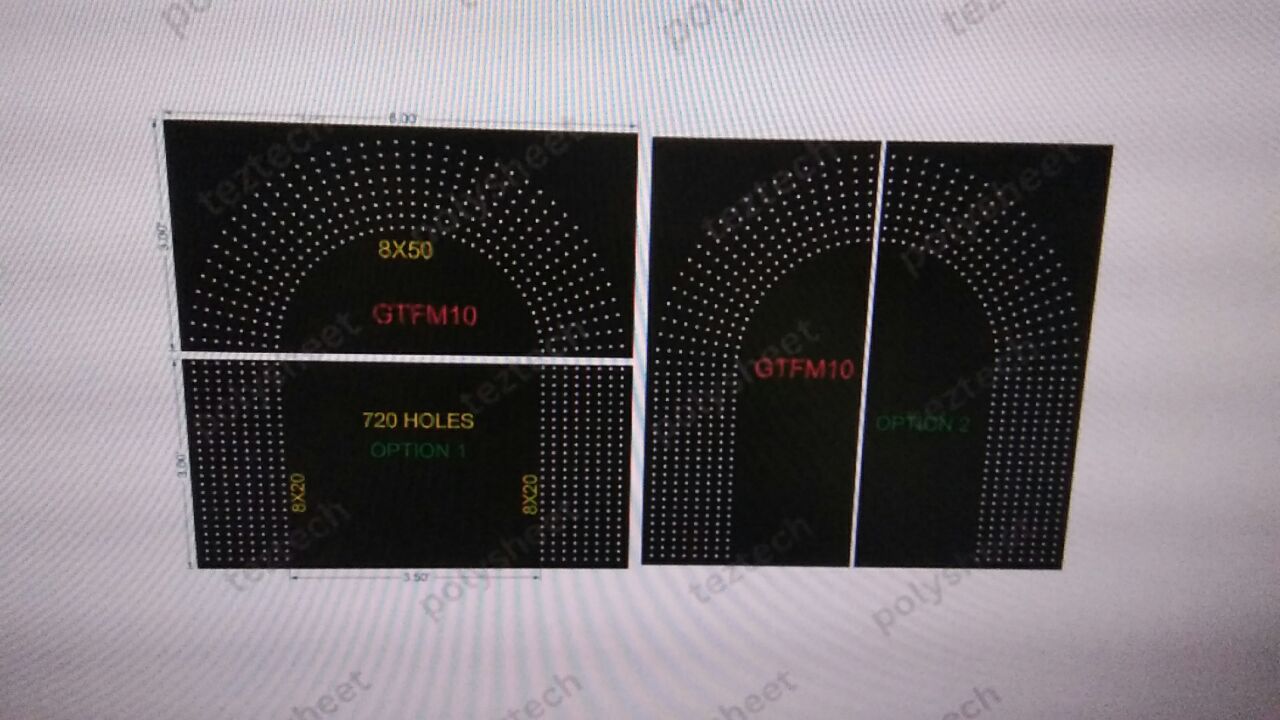 GTFM10  GATE FOR MURTI  6X6 FEET 720 HOLES 8 LED PER LINE