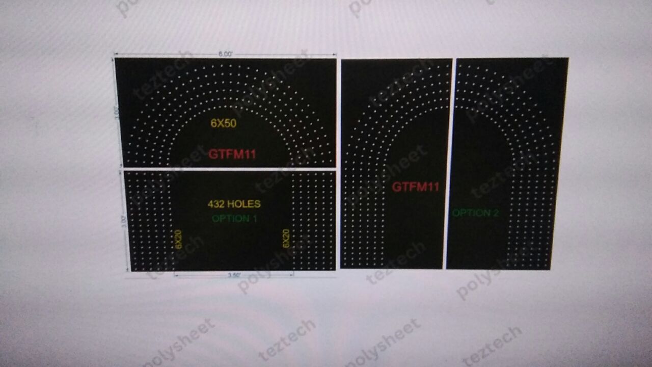 GTFM11  GATE FOR MURTI  6X6 FEET 432 HOLES 6 LED PER LINE