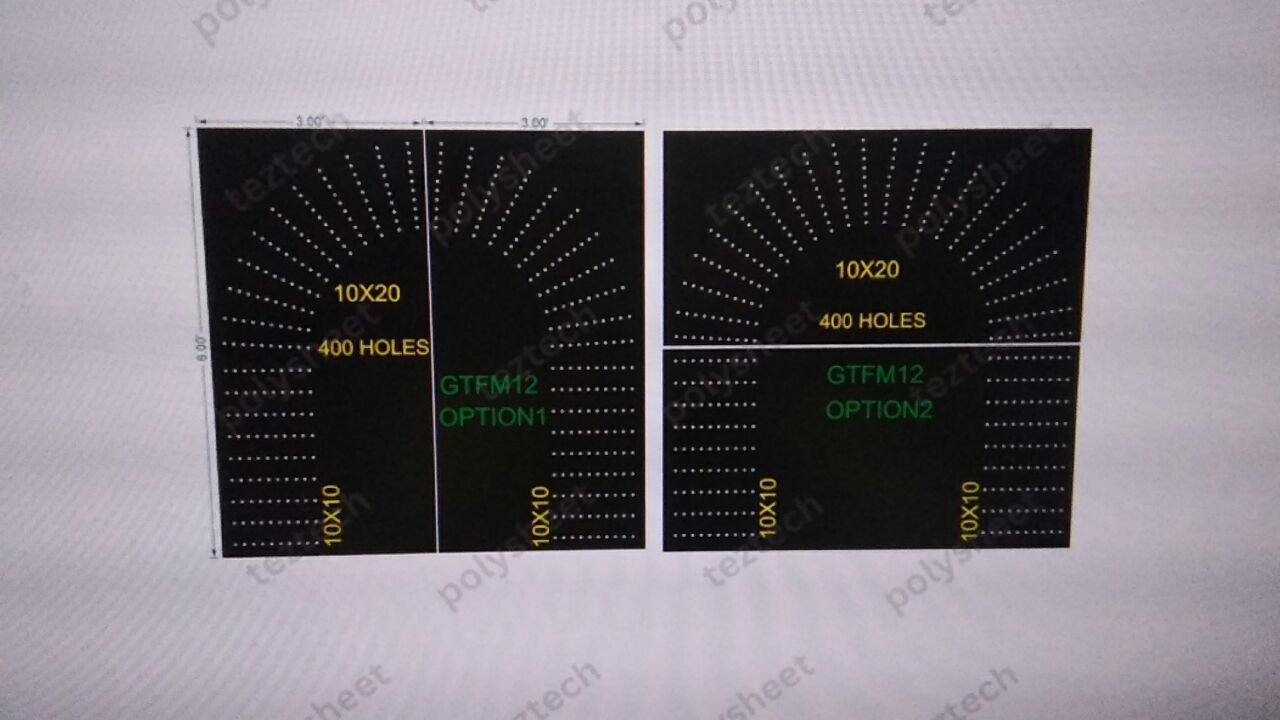 GTFM12  GATE FOR MURTI  6X6 FEET 400 HOLES 10 LED PER LINE