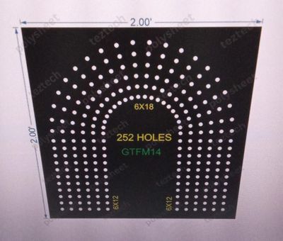 GTFM14  GATE FOR MURTI  2X2 FEET 252 HOLES 6 LED PER LINE