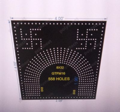 GTFM16  GATE FOR MURTI  4X4 FEET 558 HOLES 8 LED PER LINE