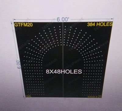 GTFM20 GATE  6X6 FEET 384HOLES  8 LED PER LINE (2 PARTS)