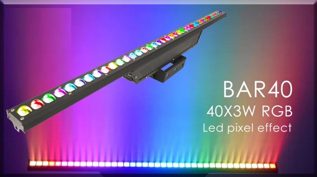 (TZ40X3) 40x3W RGB LED Bar Light  Stage, DJ, Event Lighting  High Power Wash Light with DMX Control