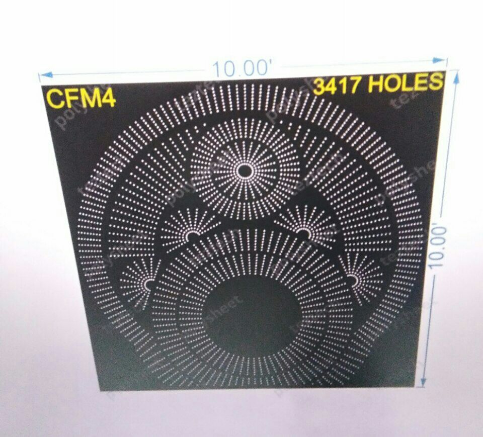 CFM4  CHAKRI FOR MURTI 10X10 FEET  3417 HOLES