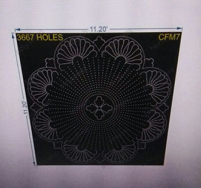 CFM7  CHAKRI FOR MURTI 11.2X11.2 FEET  3667 HOLES
