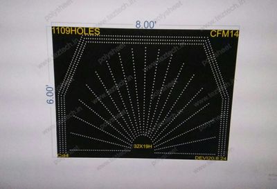 CFM14 CHAKRI FOR MURTI 6X8 FEET 1109 HOLES