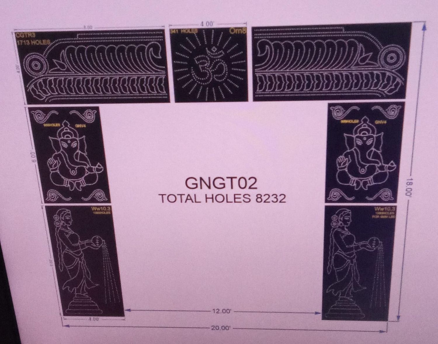 GNGT2 GANPATI GATE 02 8232HOLES