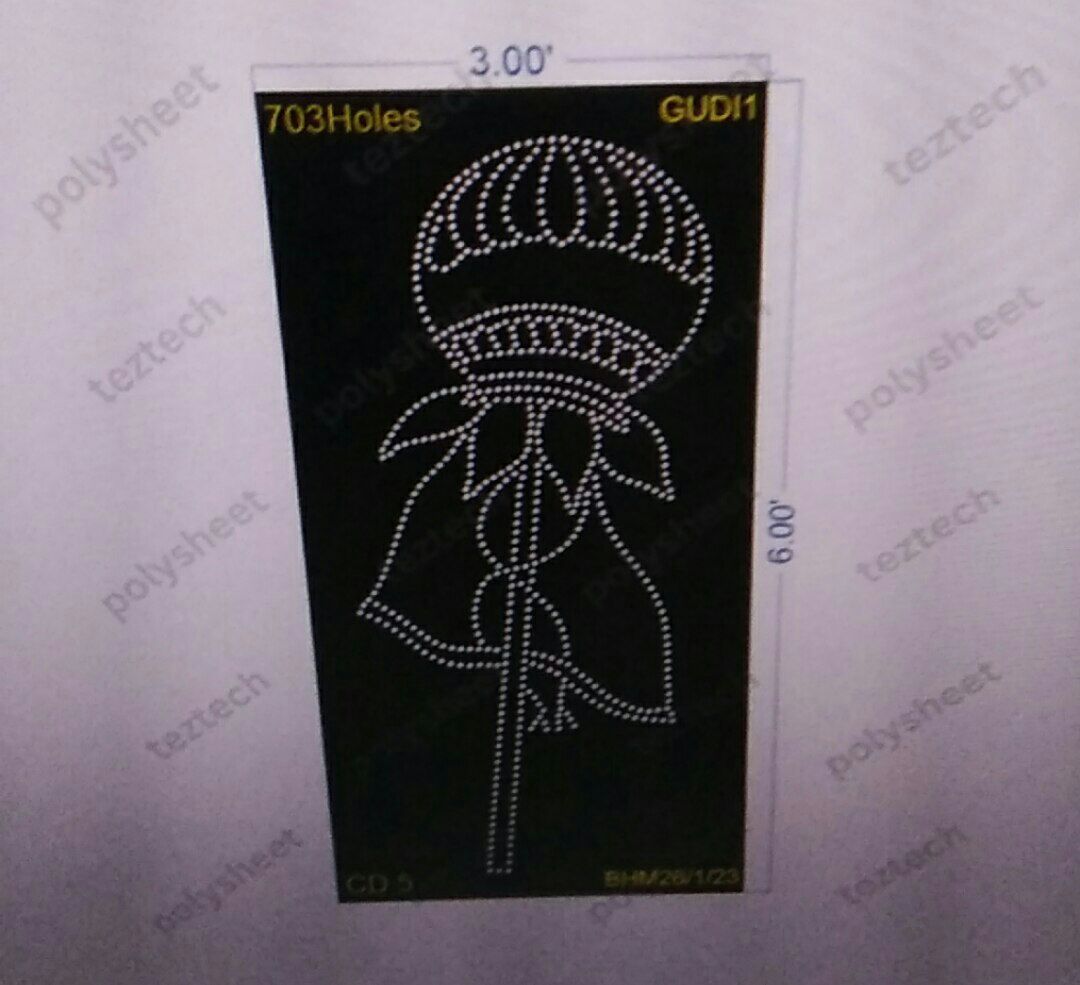 GUDI1  GUDIPADWA 6X3  FEET 703 HOLES