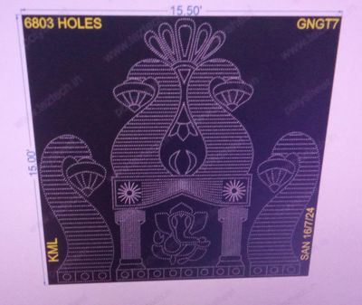 GNGT7 GANPATI GATE 15X15.5 FEET  6803 HOLES