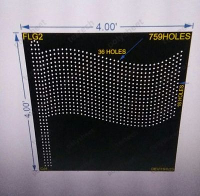 FLG2 INDIA FLAG 4X4FEET 759HOLES