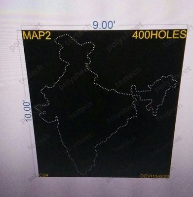 MAP2 INDIA FLAG 9X10FEET 400HOLES IN 3PARTS