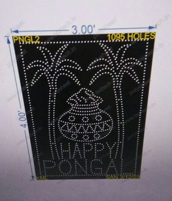 PNGL2 HAPPY PONGAL 4X3FEET 1095HOLES