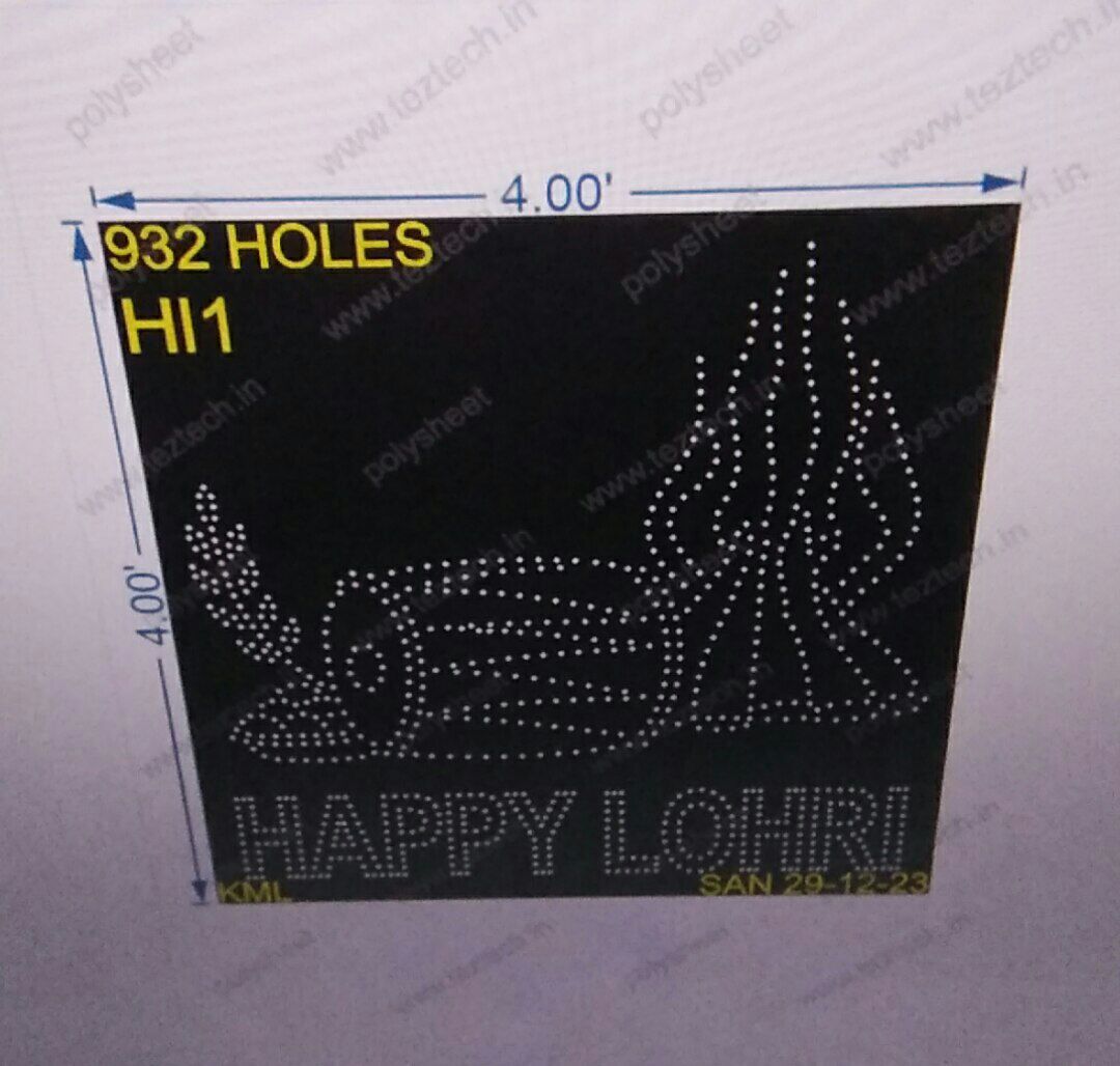 HL1 HAPPY LOHRI 4X4FT 932 HOLES