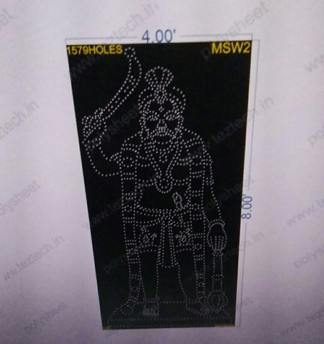 MSW2 SHREE MUNISWARAN 8X4 FEET 1579 HOLES