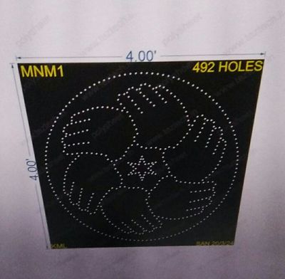 MNM1  Makkal Needhi Maiam 4X4 FEET 492 HOLES