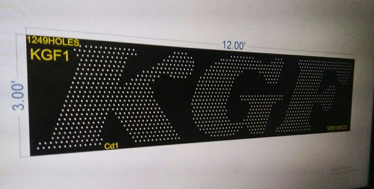 KGF1 KGF 12X3 FEET 1249 HOLES