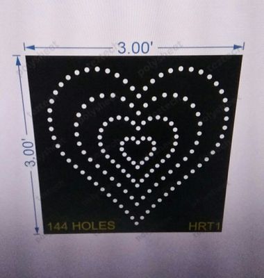 HRT1   HEART 3X3 FEET  144 HOLES
