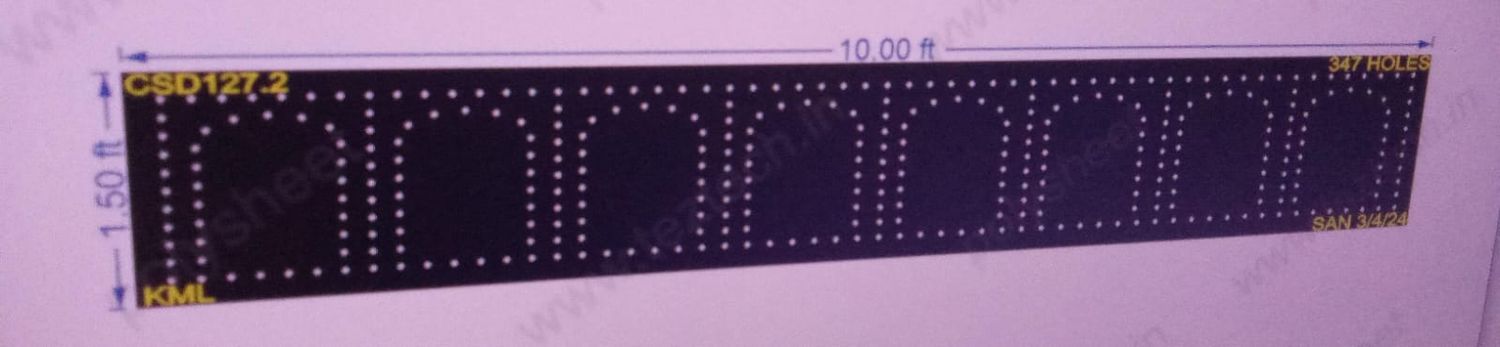 CSD127.2 CSD 1.5X10 FEET 347 HOLES