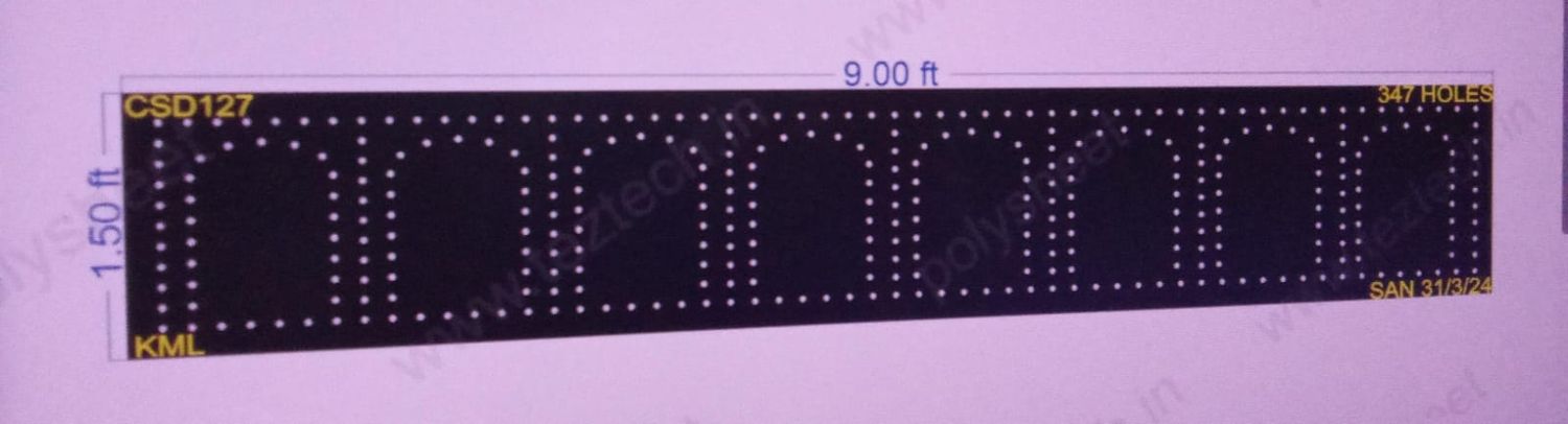 CSD127 CSD 1.5X9 FEET 347 HOLES