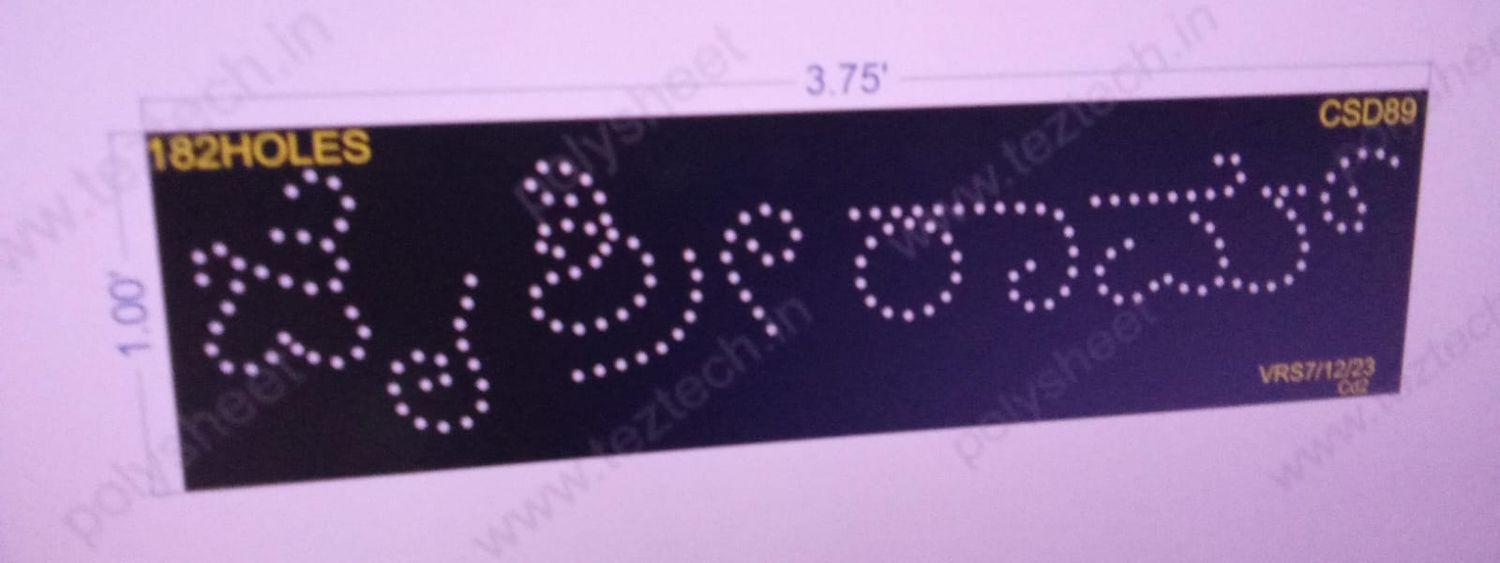 CSD89 1X3.75FEET 182HOLES