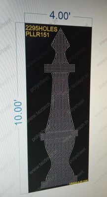 PLLR151 PILLAR 1 PART 10X4 FEET 2295 HOLES
