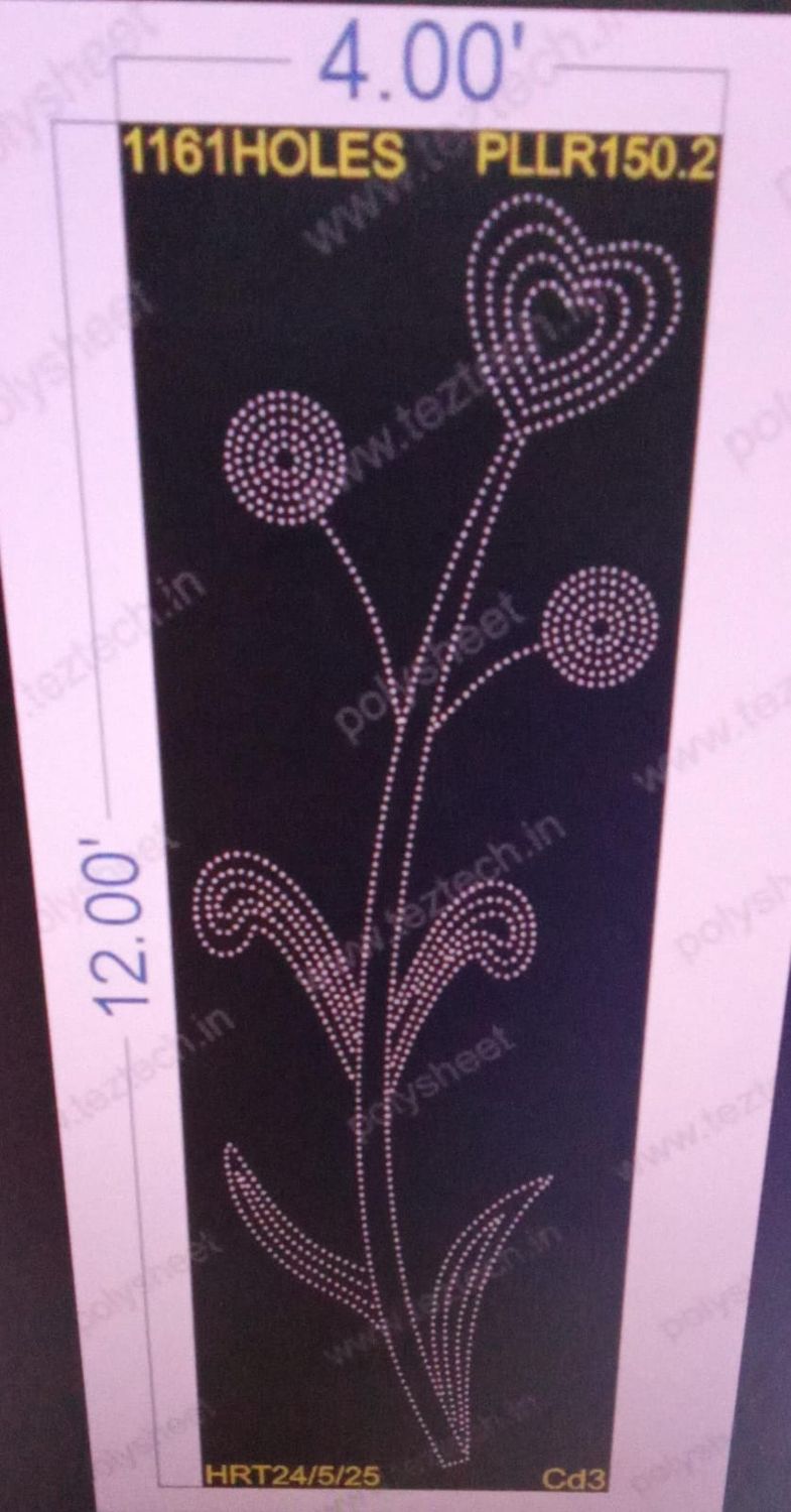 PLLR150.2  PILLAR  4X12  FEET 1161  HOLES
