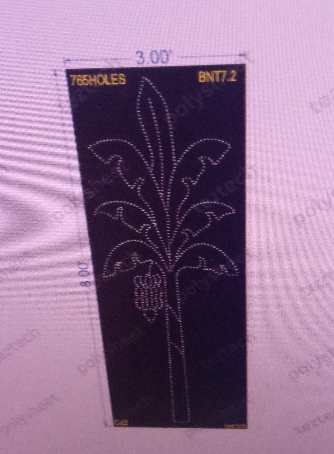 BNT7.2 BANANA TREE 8x3 FEET 765 HOLES