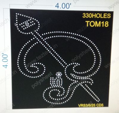 TOM18 TAMIL OM  1 PART 4X4 FEET 330 HOLES
