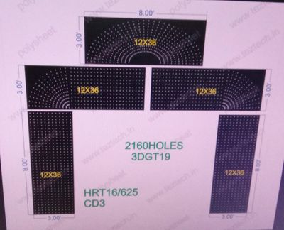 3DGT19 GATE17 14X16 FEET 2160  HOLES  (5 PARTS)