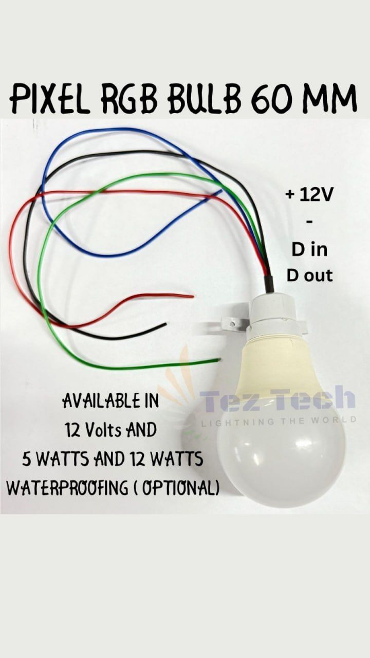 (LMP1) 60MM 12V RGB BULB
