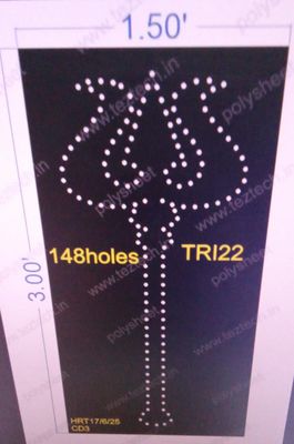 TRI22 TRISHUL 3X1.5 FEET 148 HOLES