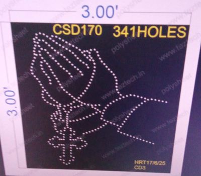 CSD170  CUSTOM DESIGN  3X3   FEET 341 HOLES