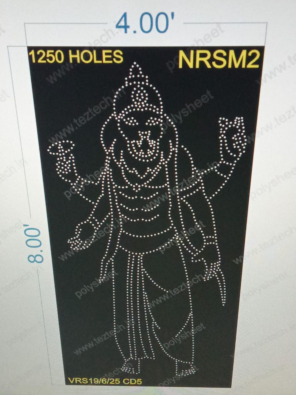 NRSM2 NARSHIMHA 1 PART 8X4 FEET 1250 HOLES