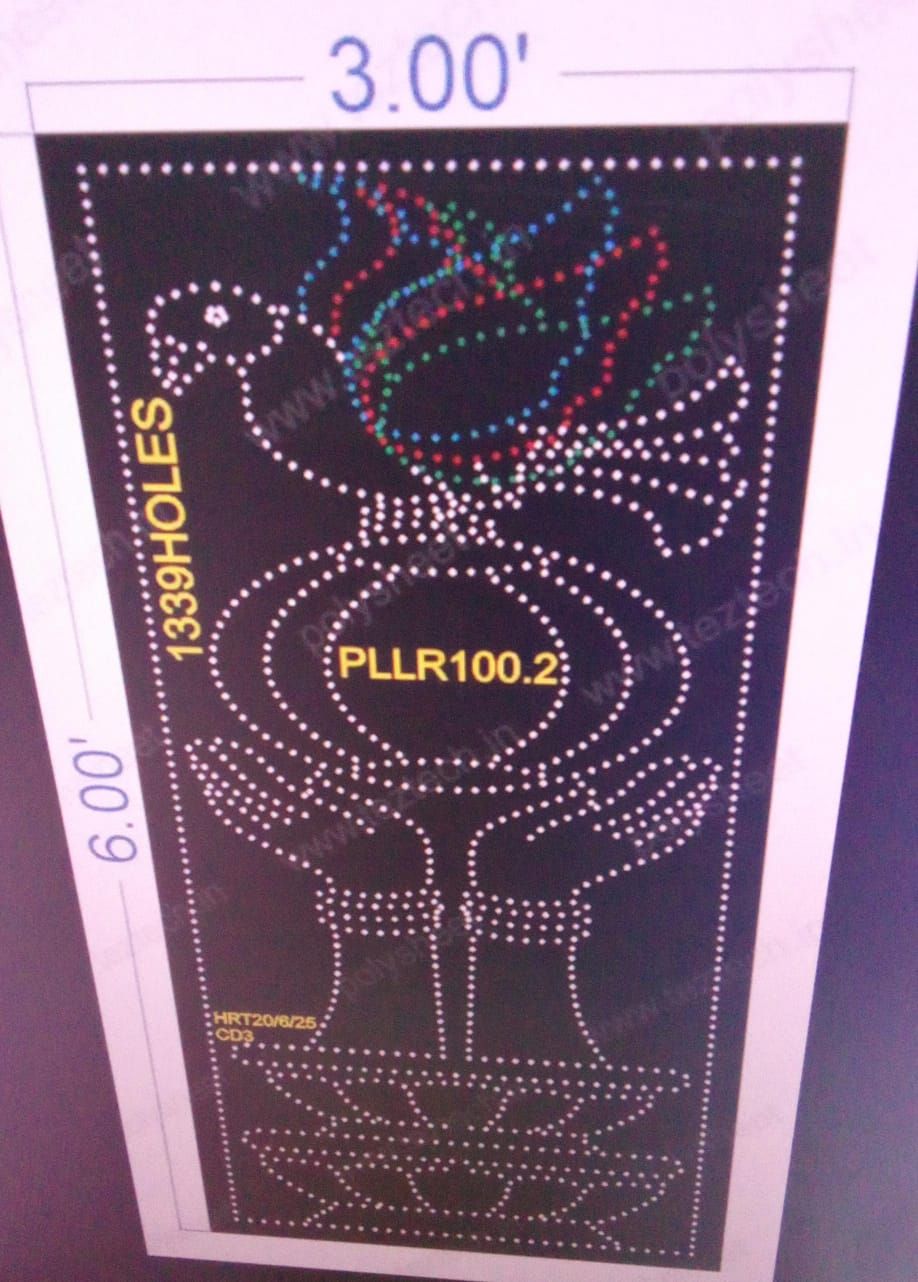 PLLR100.2  PILLAR 6X3 FEET 1339 HOLES