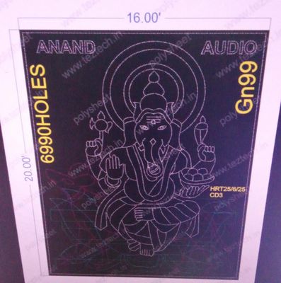 GN99 GANESHJI ( 8PARTS ) 20X16  FEET 6990 HOLES