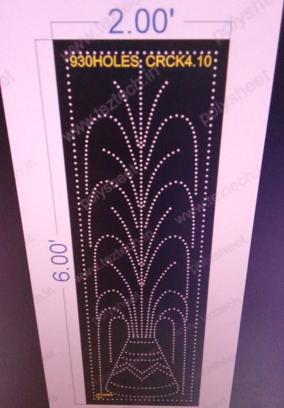 CRCK4.10  CRACKER 6X2  FEET 930 HOLES