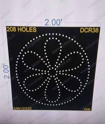 DCR38 DESIGNER CRICLE 1 PART 2X2 FEET 208 HOLES